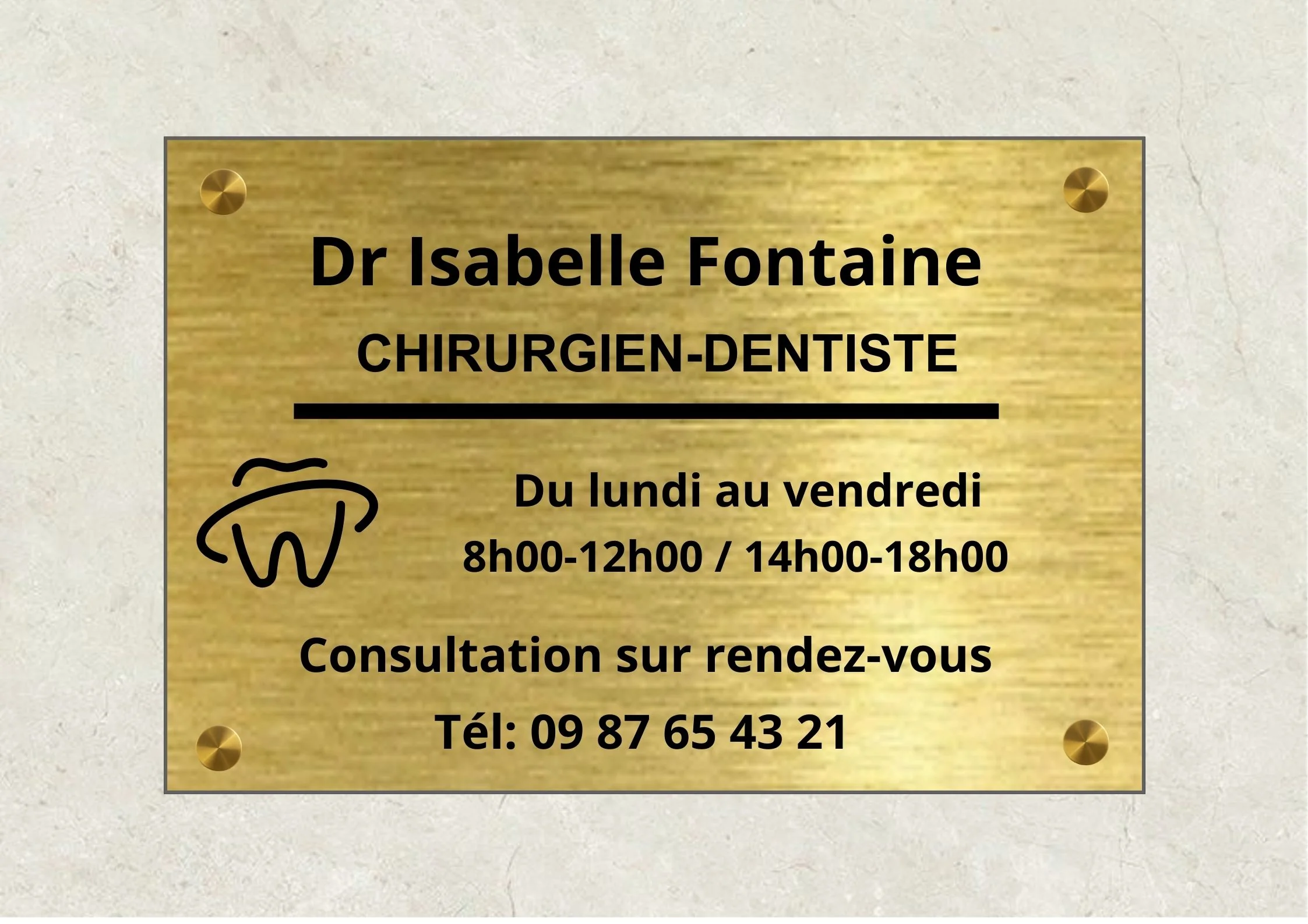 Plaque Dentiste