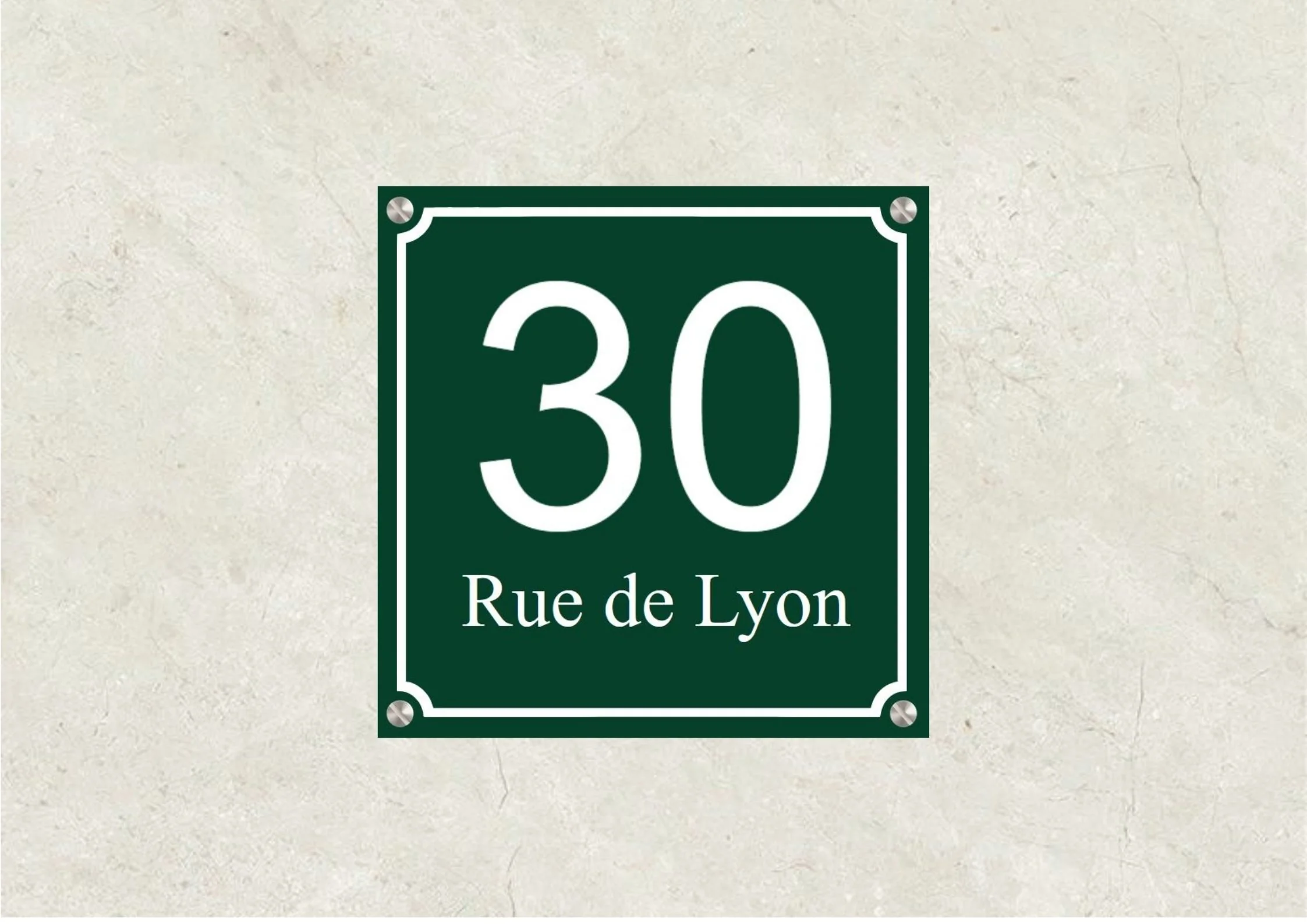 Plaque numéro de  rue
