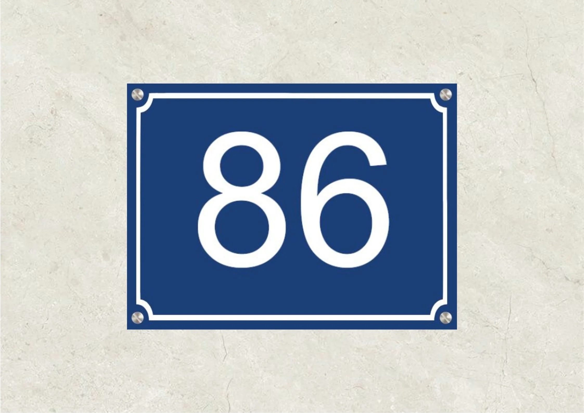 Plaque numéro de  rue