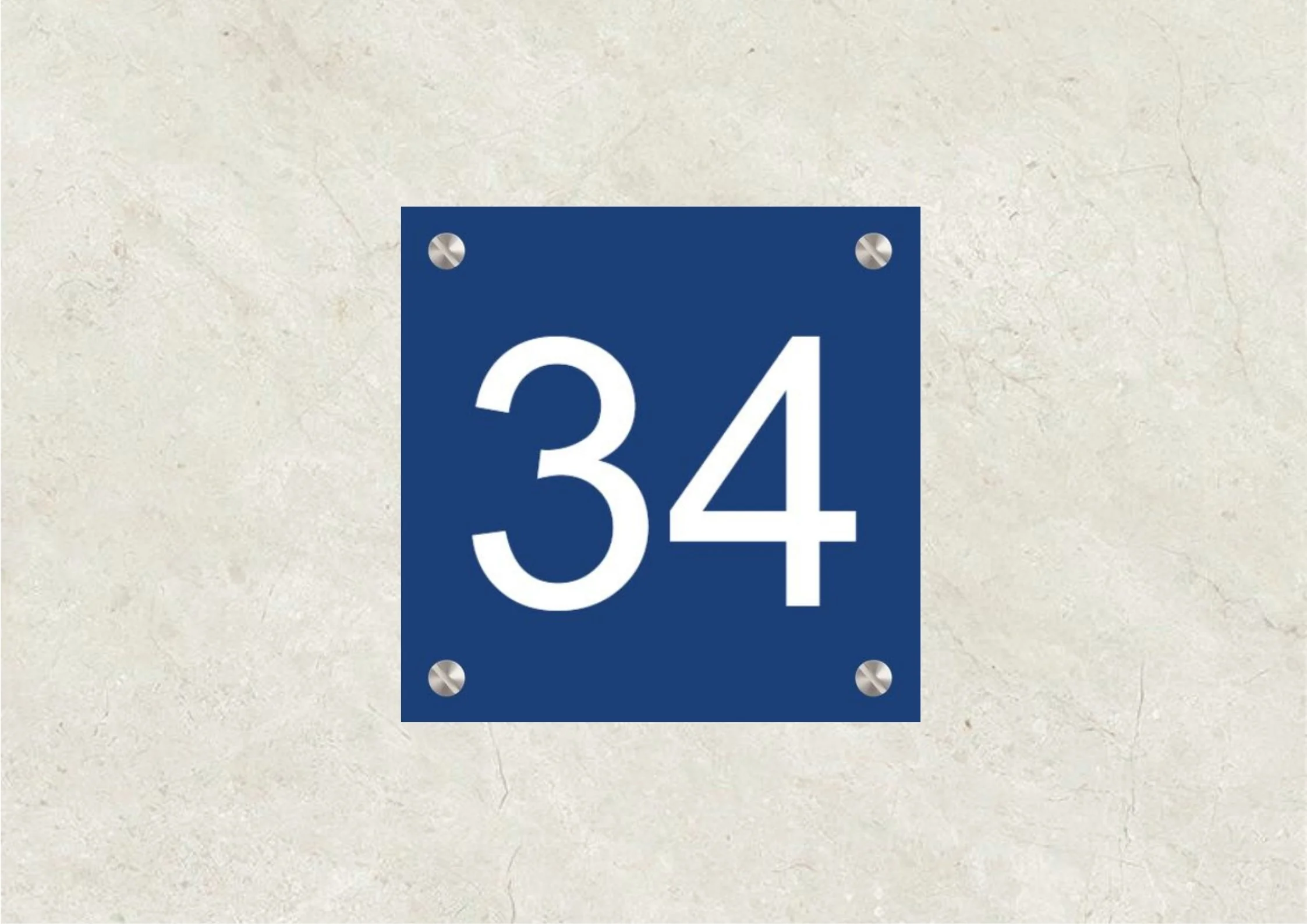 Plaque maison - Plaque Aluminium 10x10cm