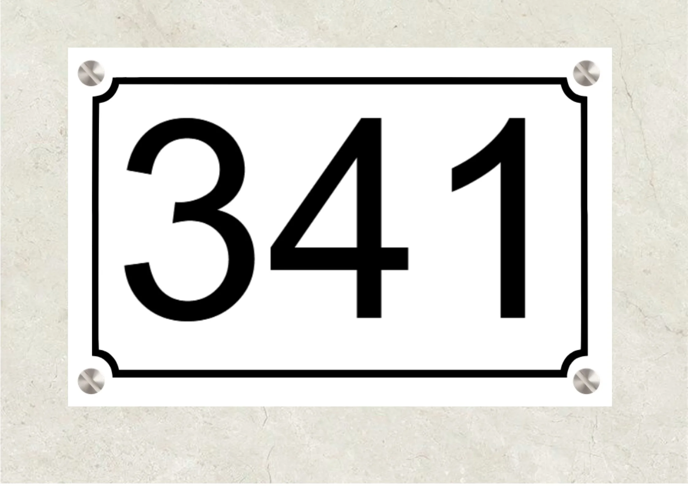 Plaque numéro maison