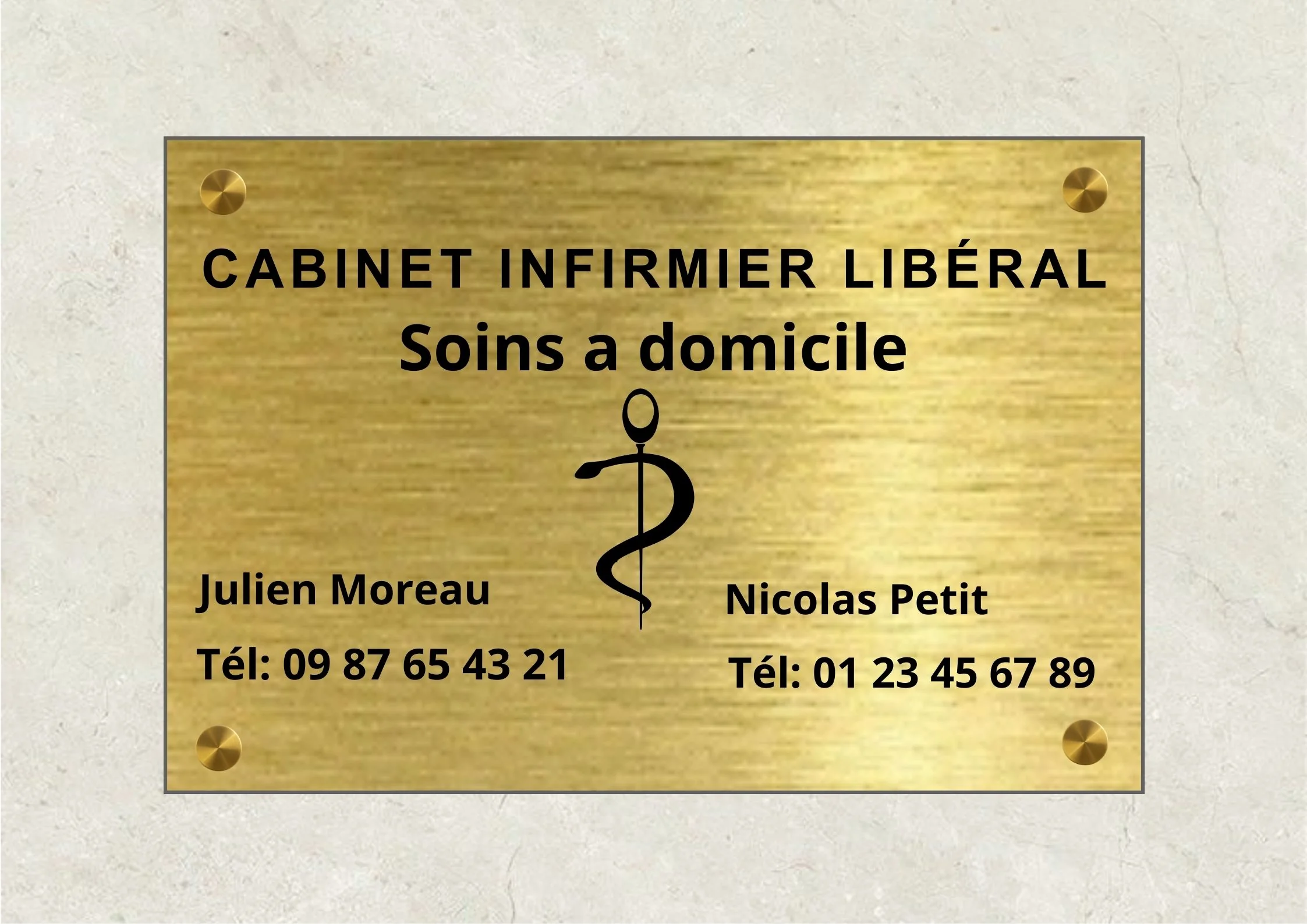 Plaque Infirmière